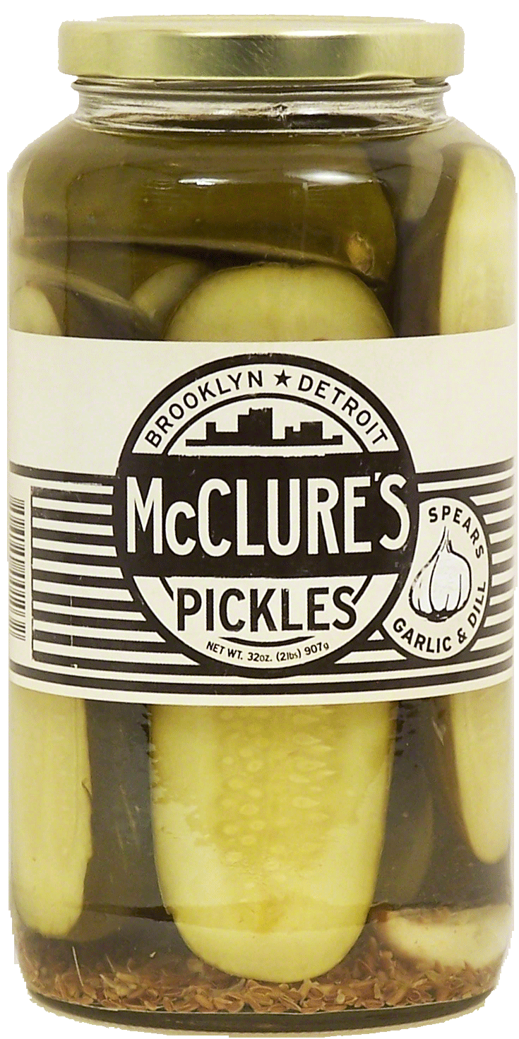 McClure's Pickles Brooklyn * Detroit garlic & dill spears Full-Size Picture